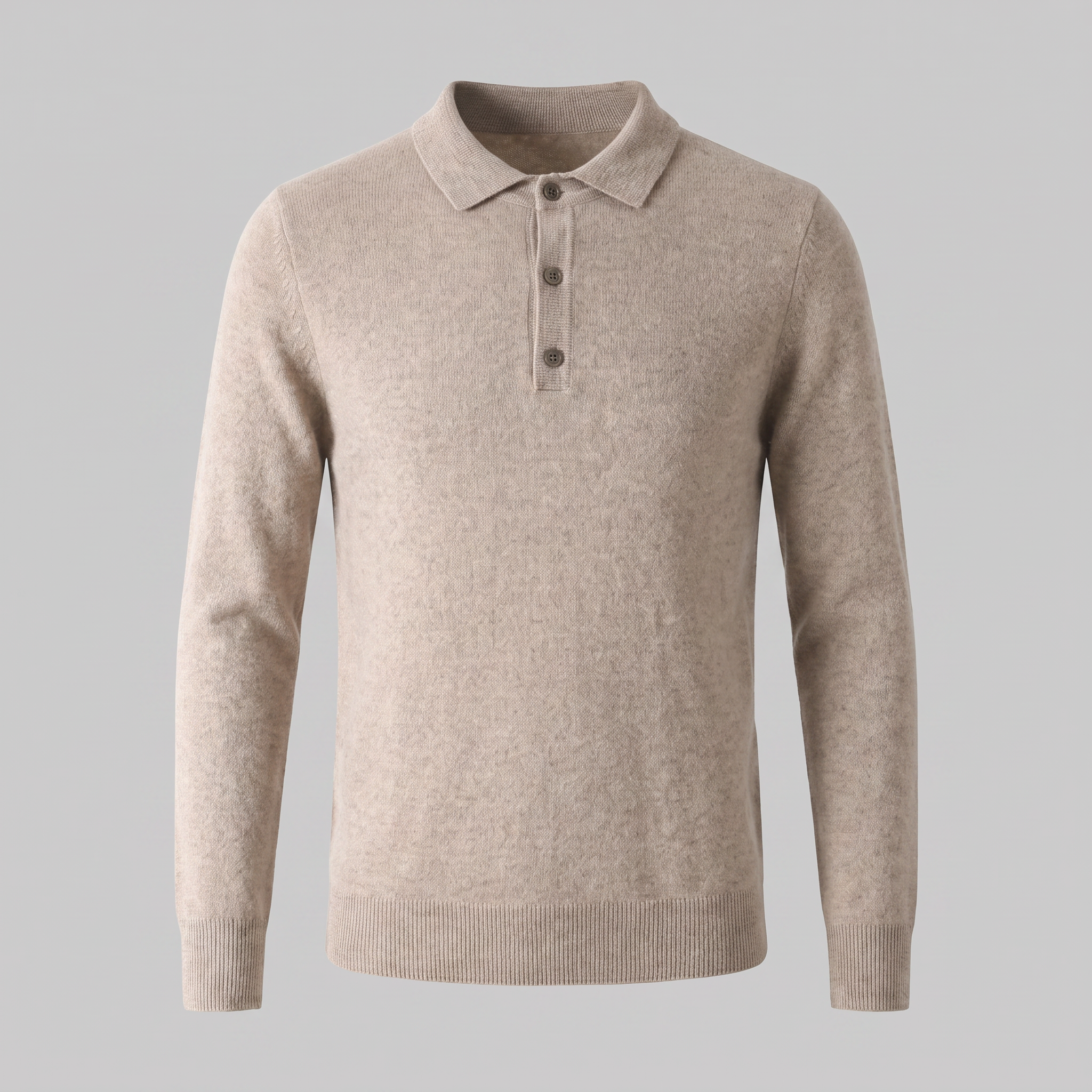 Men's Wool Polo Sweater