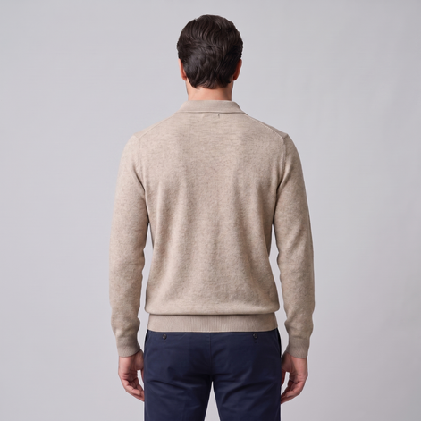 Men's Wool Polo Sweater
