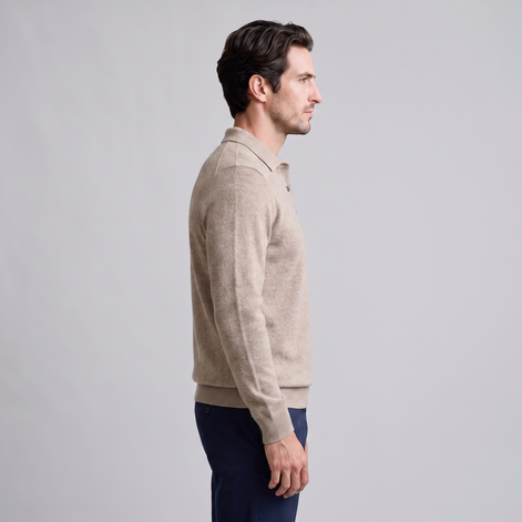 Men's Wool Polo Sweater