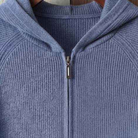 Men's Wool Zip Up Hoodie