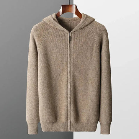 Men's Wool Zip Up Hoodie