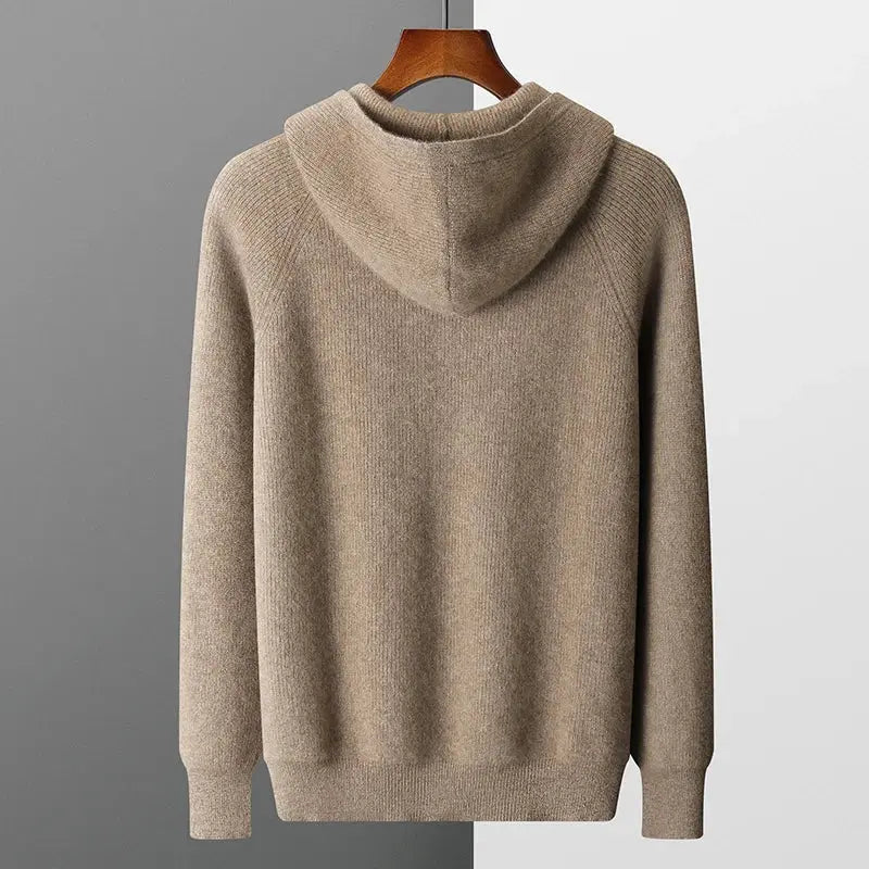 Men's Wool Zip Up Hoodie