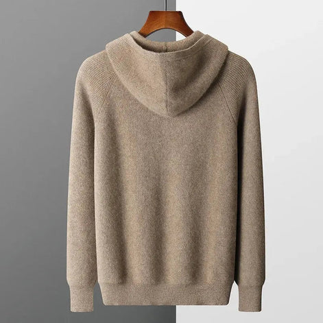 Men's Wool Zip Up Hoodie