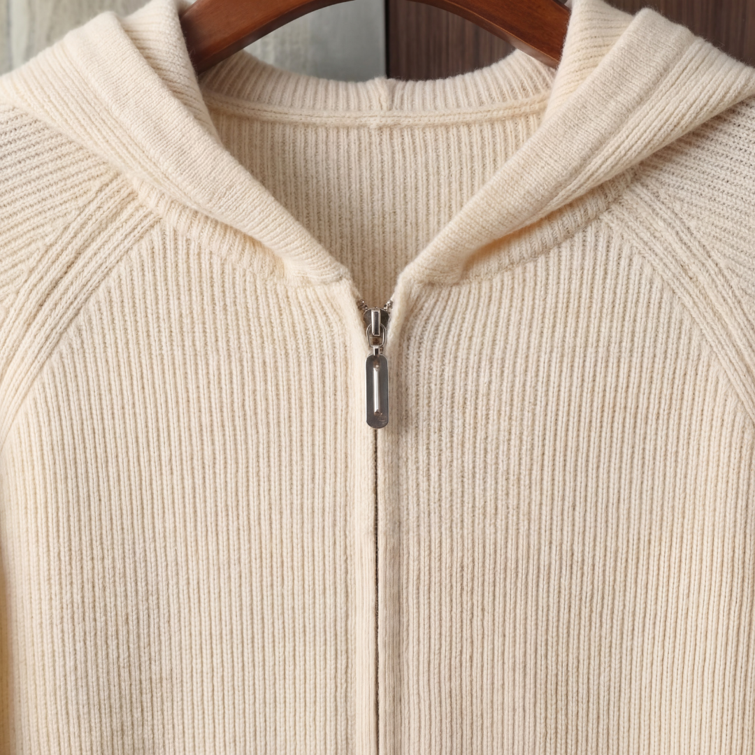 Men's Wool Zip Up Hoodie