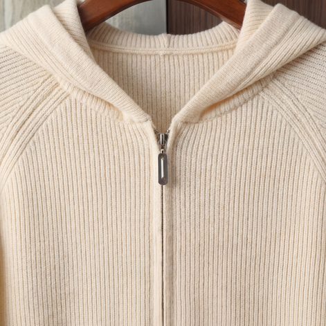 Men's Wool Zip Up Hoodie