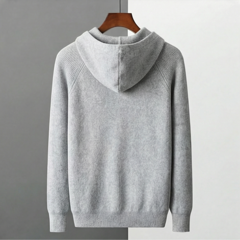 Men's Wool Zip Up Hoodie
