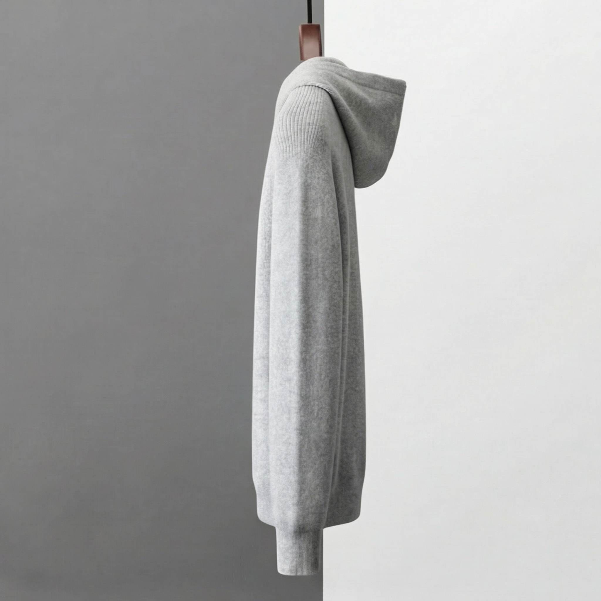 Men's Wool Zip Up Hoodie