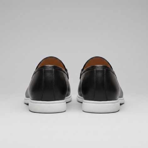 Men's Woven PU Leather Horsebit Loafers
