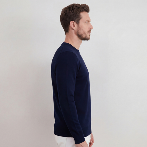 Navy Crewneck Sweater