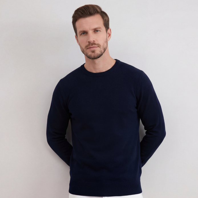 Navy Crewneck Sweater