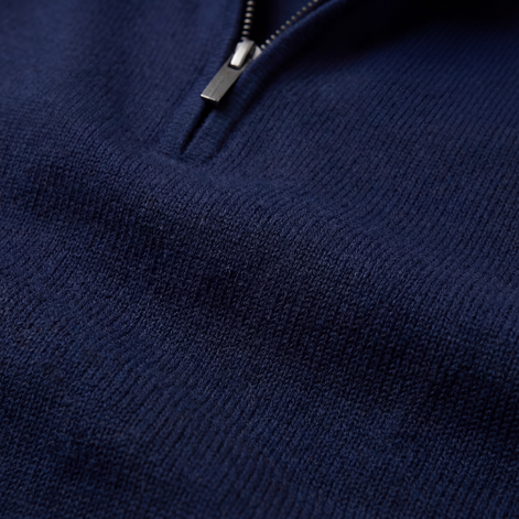 Navy Half-Zip Sweater