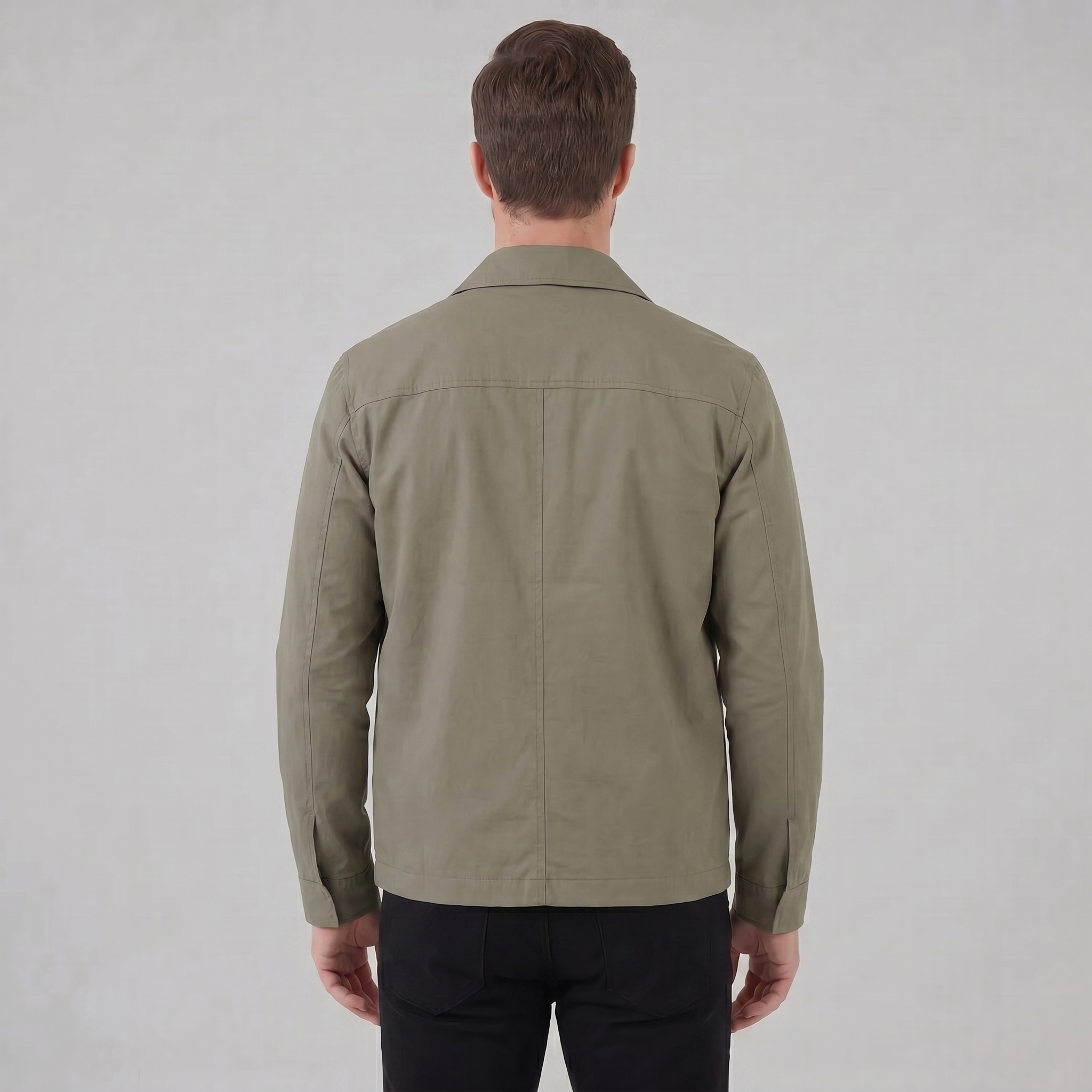 Men's Harrington Jacket with Check Lining