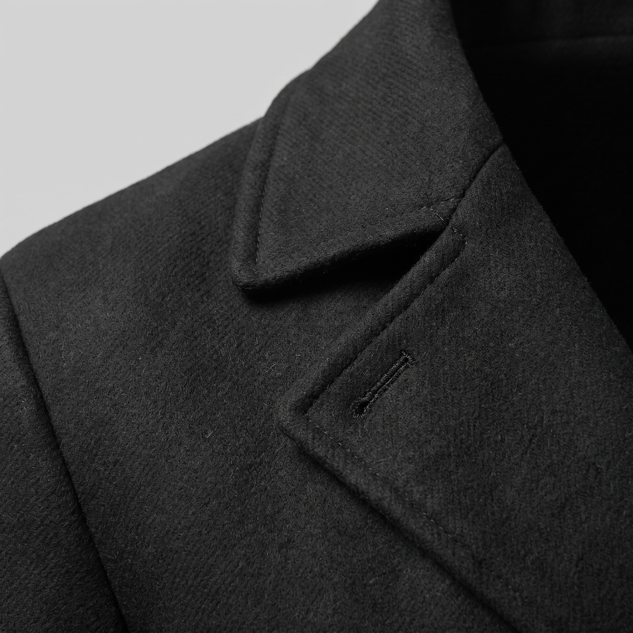 Men's Double-Breasted Wool-Look Coat